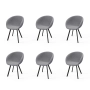 Krzesło KR-500 Ruby Kolory Tkanina Abriamo 07 Boucle Design Italia 2025-2030